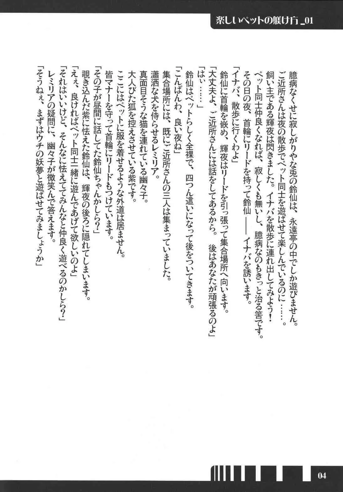 (例大祭4) [柚子桃ジャム (柚子桃)] 楽しいペットの躾け方 (東方Project)_4