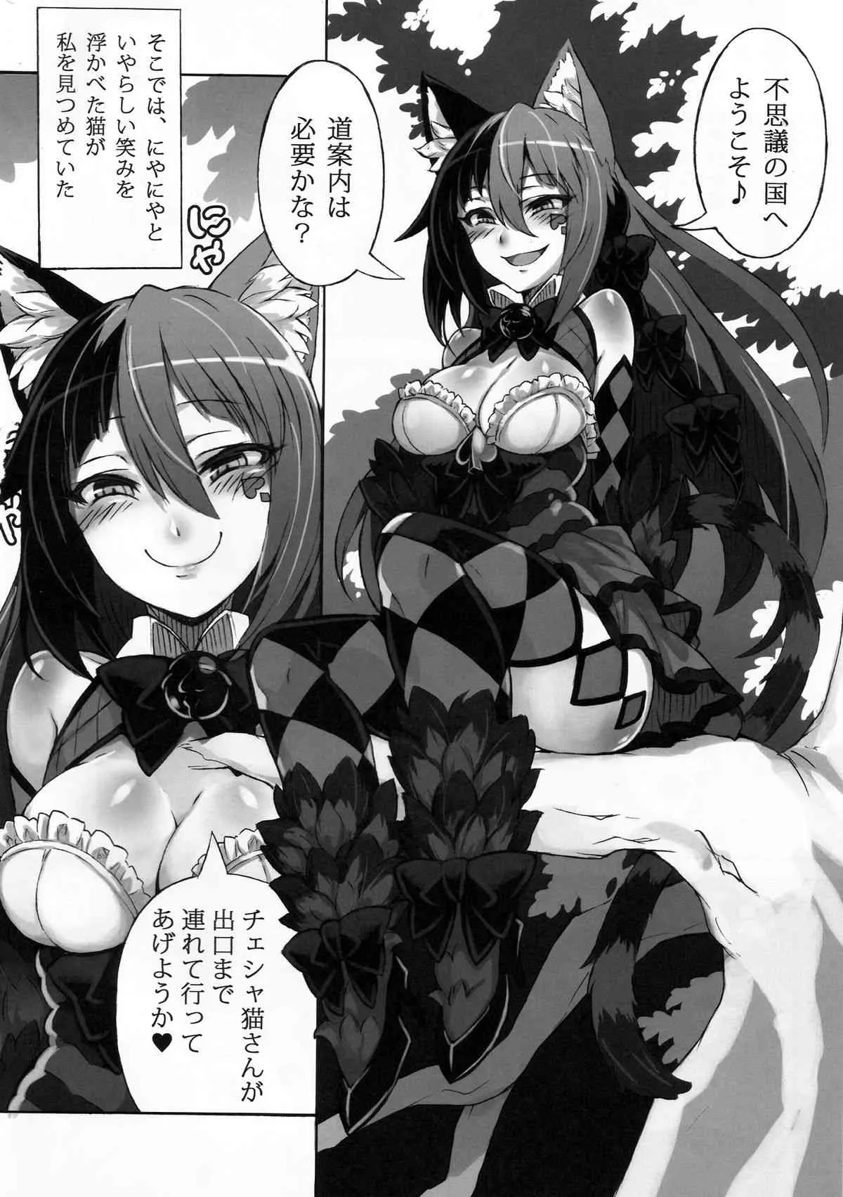 (C89) [クロビネガ (健康クロス)] 魔物娘図鑑・被害報告 ～チェシャ猫のおいでませ不思議の国～_4