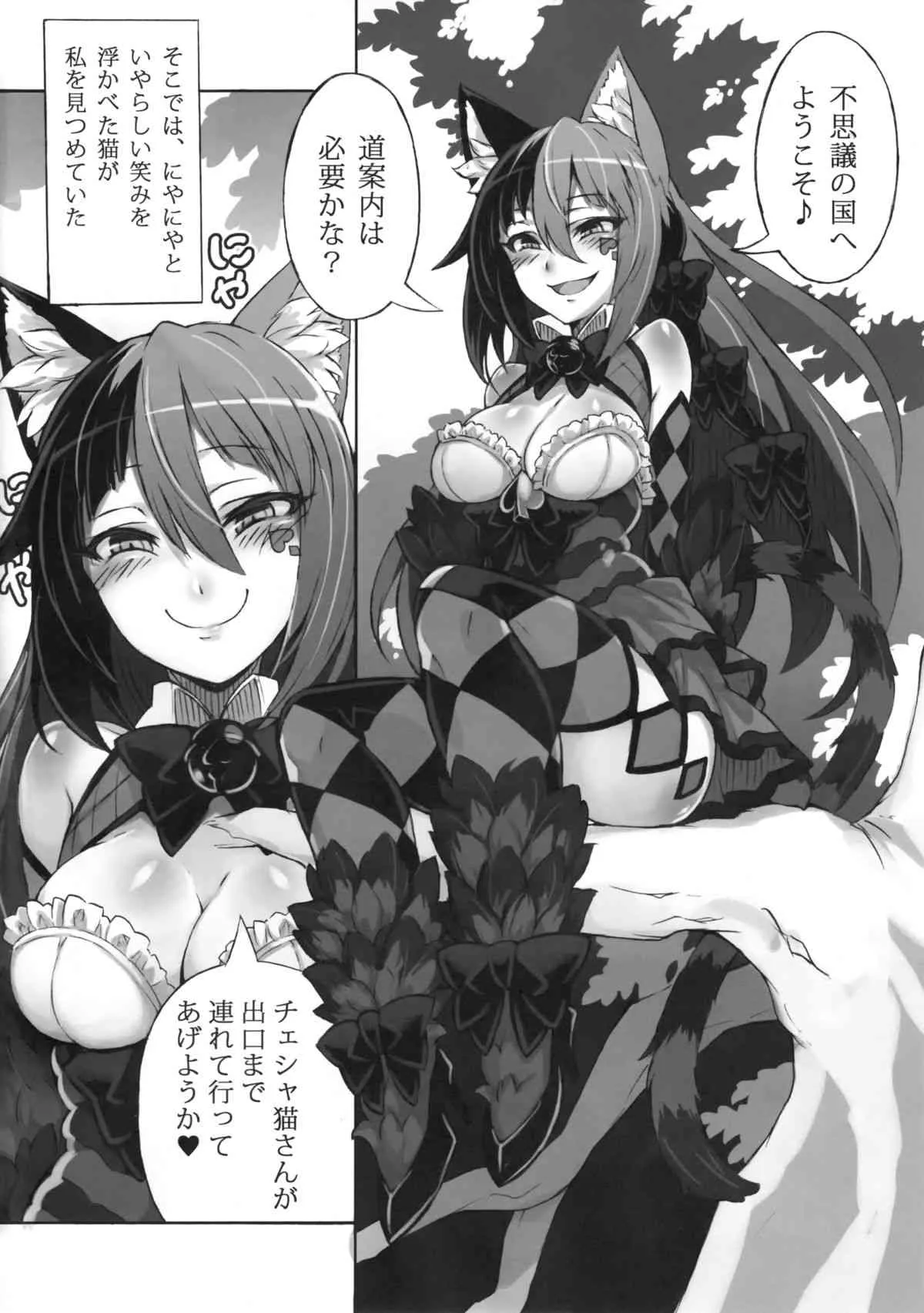 (C89) [クロビネガ (健康クロス)] 魔物娘図鑑・被害報告 ～チェシャ猫のおいでませ不思議の国～_5